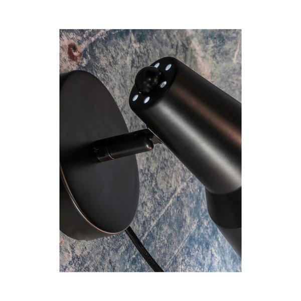 Čierne nástenné svietidlo ø 22 cm Valencia – it's about RoMi-image-2