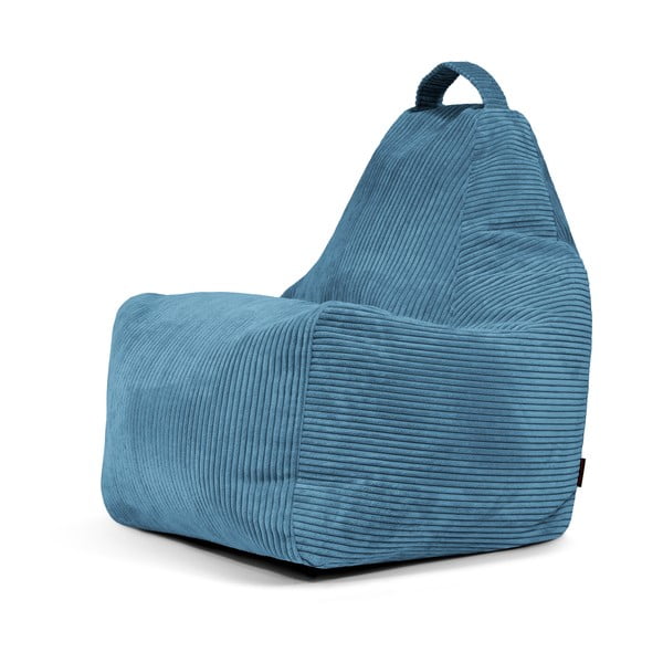 Modrý menčestrový sedací vak Play Amuse – SLOWDOWN