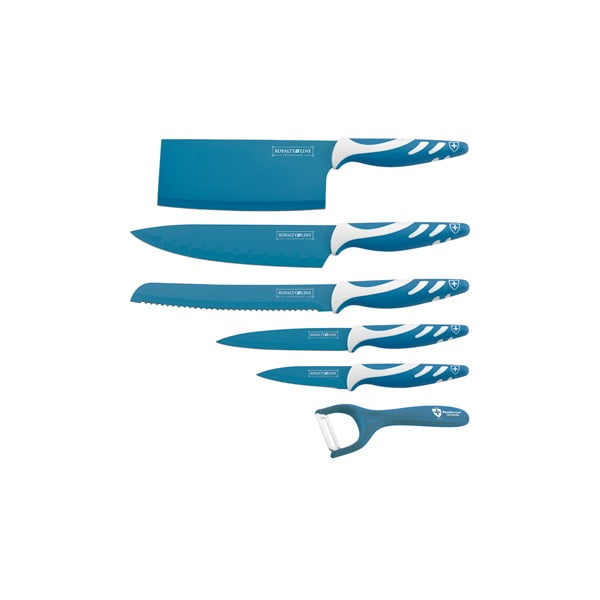 6-dielna sada nožov Chef Non-stick Color, modrá