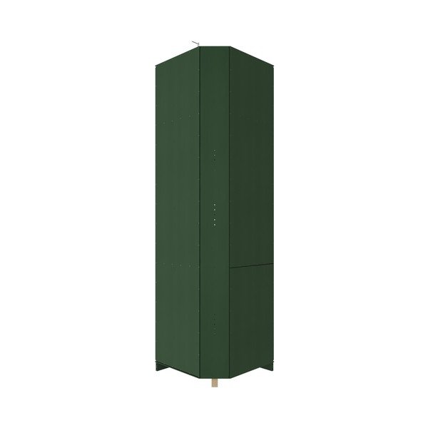 Zelená knižnica z borovicového dreva 85x219x56 cm Anita – Støraa-image-4