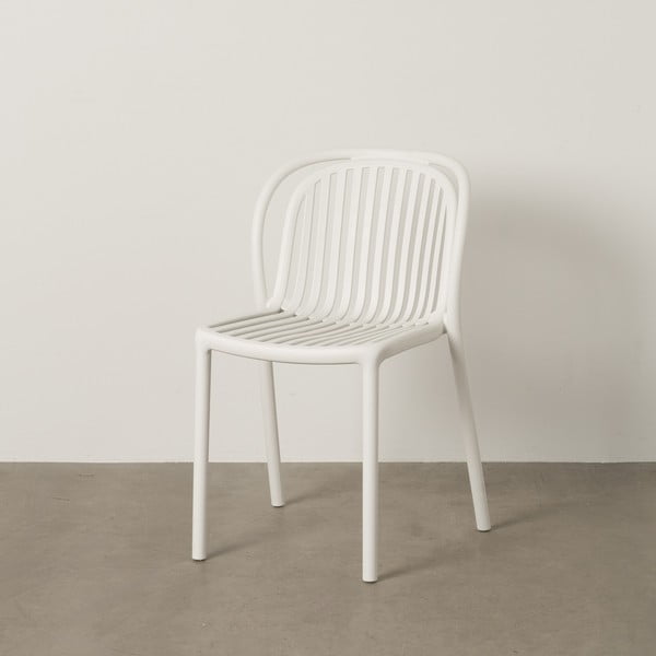 Biela plastová jedálenská stolička Alia – Ixia-image-1