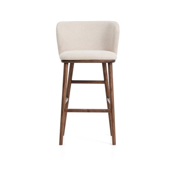 Béžová čalúnená barová stolička (výška sedadla 75 cm) Ciselia – Kave Home-image-3