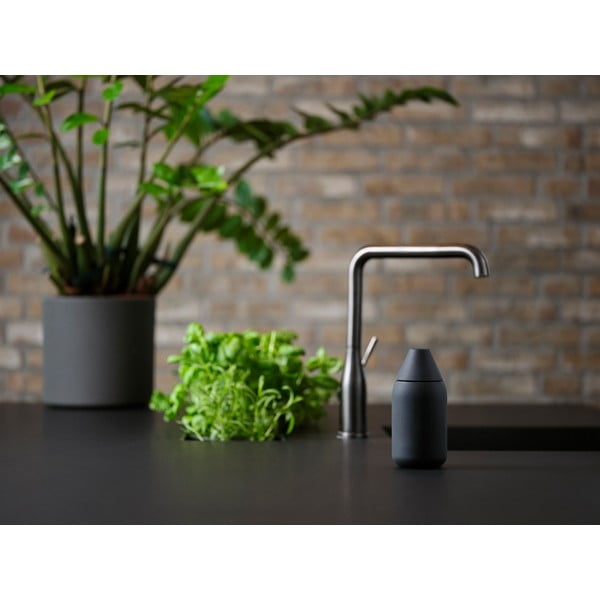 Čierny silikónový dávkovač mydla 300 ml Singles – Zone-image-3