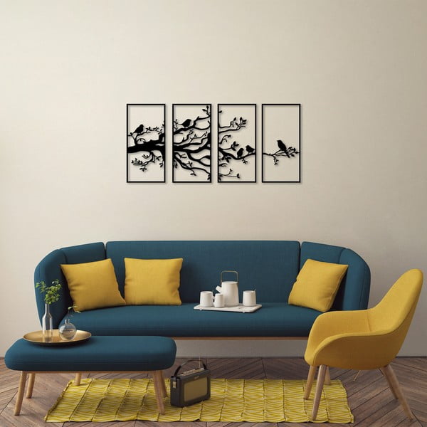 Kovová nástenná dekorácia 34x70 cm Branch – Wallity-image-3