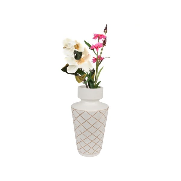 Biela váza PT LIVING Carved Diamonds-image-2