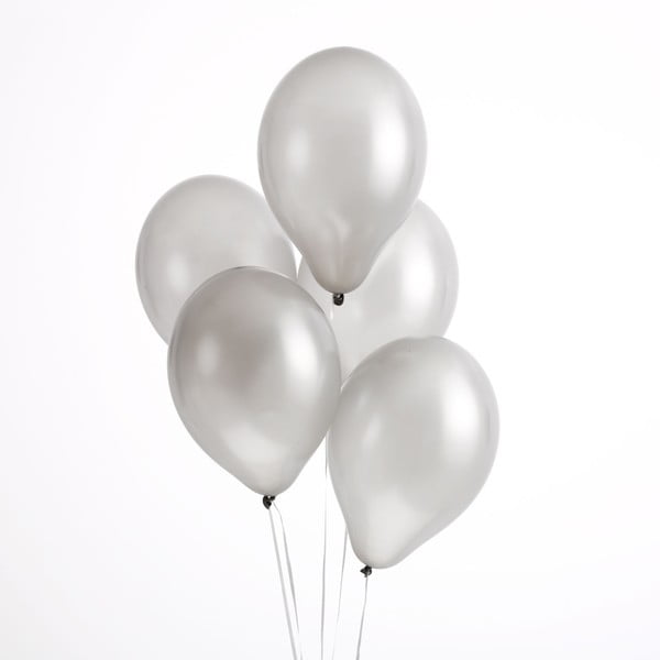 Sada 50 strieborných balónikov Neviti Simply Love