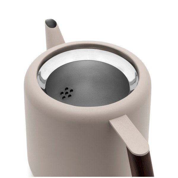 Béžová kanvica na čaj z nehrdzavejúcej ocele 1,1 l Duet Boston – Bredemeijer-image-3