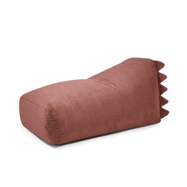 Menčestrový detský sedací vak v tehlovej farbe Snug 130 Dragon – SLOWDOWN