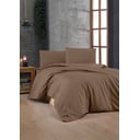 Hnedé obliečky na jednolôžko z bavlny Renforcé 140x200 cm – Mijolnir