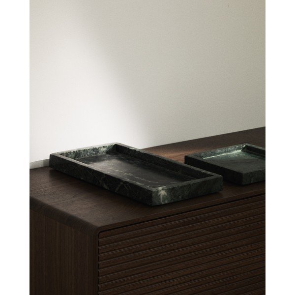 Mramorová dekoratívna tácka 18x18 cm Serela – Kave Home-image-1