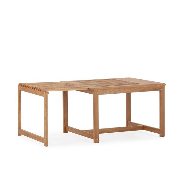 Konferenčný stolík z dubového dreva v prírodnej farbe 60x70 cm Unai – MOME