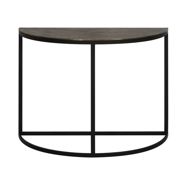 Kovový konzolový stolík v bronzovej farbe 42x100 cm Peto – Light & Living