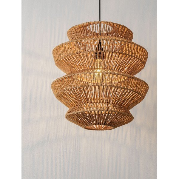 Povrazové závesné svietidlo v prírodnej farbe ø 40 cm Nua – Nova Luce-image-1