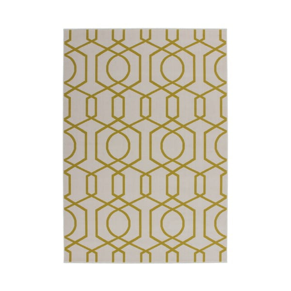 Žlto-sivý koberec Kayoom Stella 400 Yellow, 80 x 150 cm