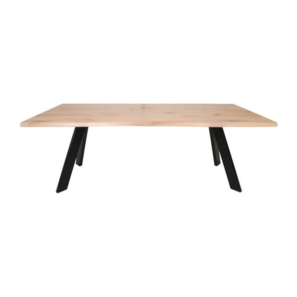 Jedálenský stôl z dubového dreva House Nordic Cannes White Oiled, 220 × 100 cm