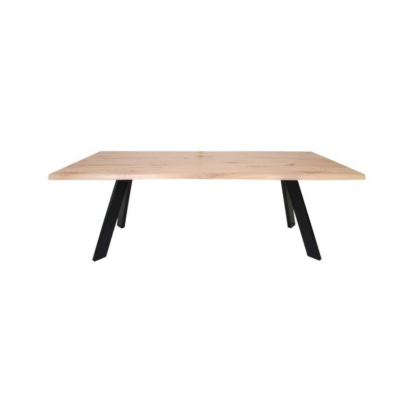 Jedálenský stôl z dubového dreva House Nordic Cannes White Oiled, 220 × 100 cm