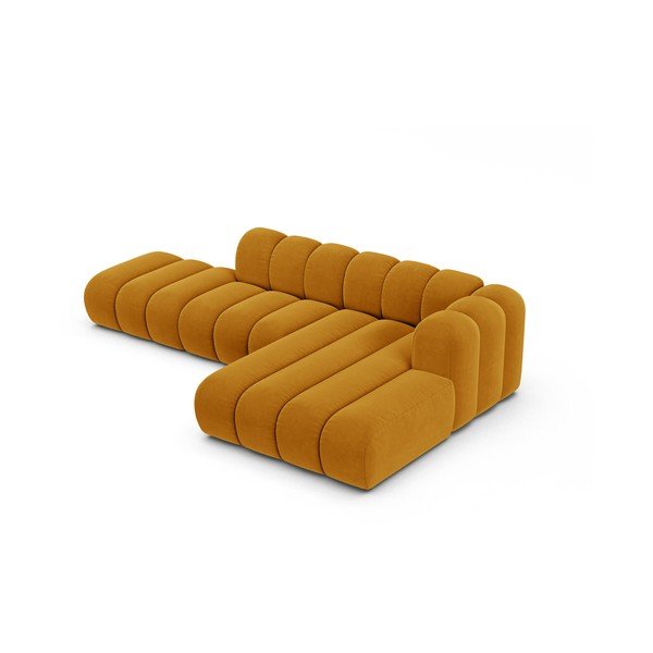 Žltá rohová pohovka (pravý roh) Lupine – Micadoni Home-image-2