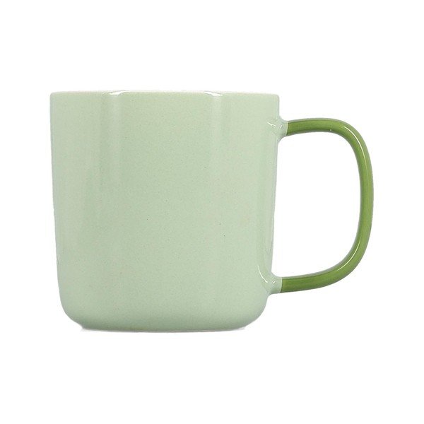 Zelený hrnček z kostného porcelánu 370 ml Mae – ONA