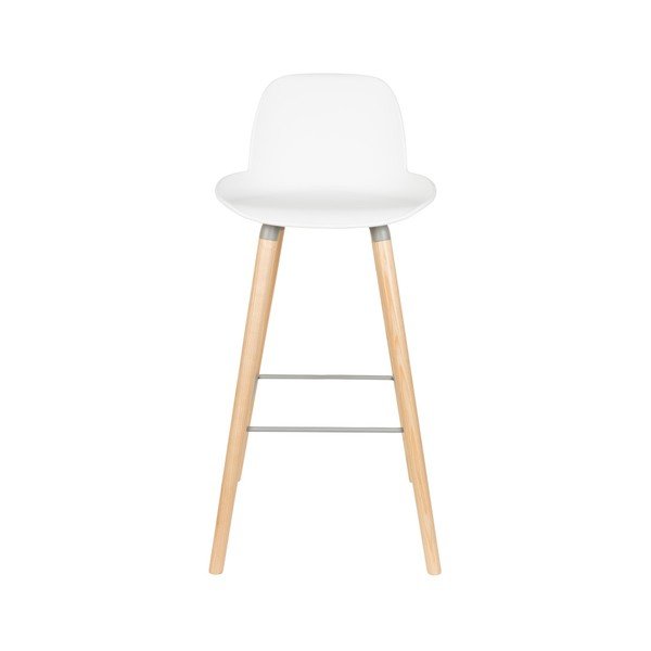 Sada 2 bielych barových stoličiek Zuiver Albert Kuip, výška sedu 75 cm-image-3