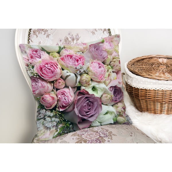 Obliečky na vankúš s prímesou bavlny Minimalist Cushion Covers Roses, 45 × 45 cm-image-1