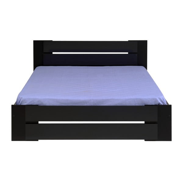 Čierna dvojlôžková posteľ Parisot Arlette, 140 × 190 cm
