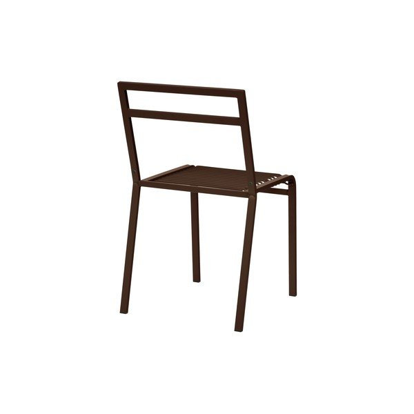 Tmavohnedá kovová záhradná stolička Oto – noo.ma-image-3