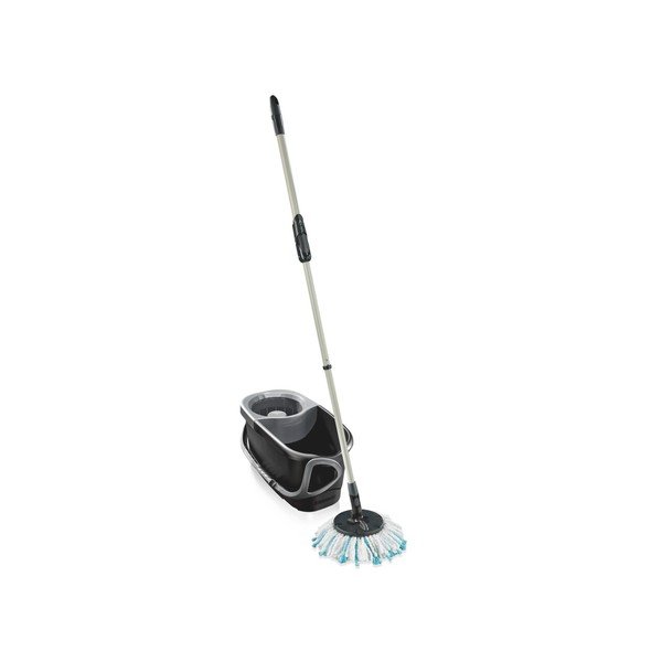 Rotačný mop s vedierkom Clean Twist Disc Mop Ergo Black – LEIFHEIT