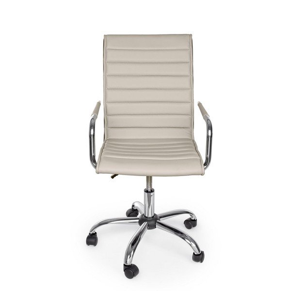 Taupe kancelárska stolička z imitácie kože Perth – Yes Everyday-image-2