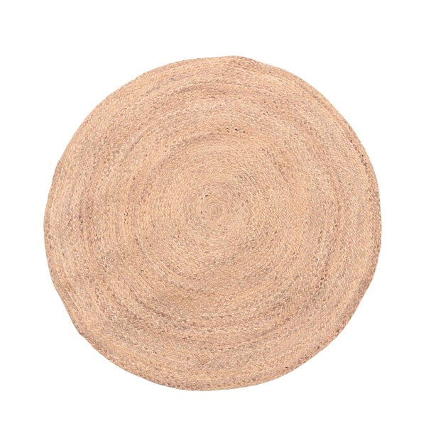 Guľatý slamený koberec InArt Straw, ⌀ 120 cm