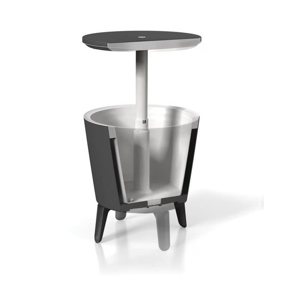 Plastový okrúhly záhradný stolík so zásobníkom na ľad ø 49,5 cm Cool – Keter-image-3