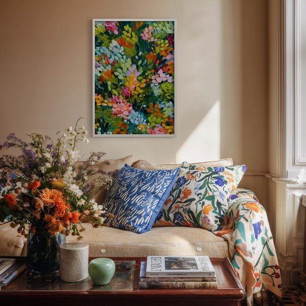Tlačený obraz s rámom 50x70 cm Vivid Meadow – Styler-image-1