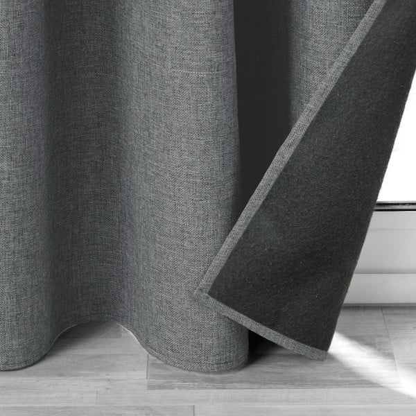 Antracitový odhlučňovací záves 140x260 cm Jupiter – douceur d'intérieur-image-3