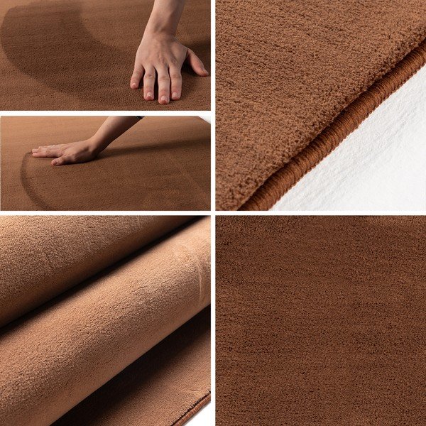 Hnedý prateľný okrúhly koberec ø 120 cm Sky – Ayyildiz Carpets-image-3