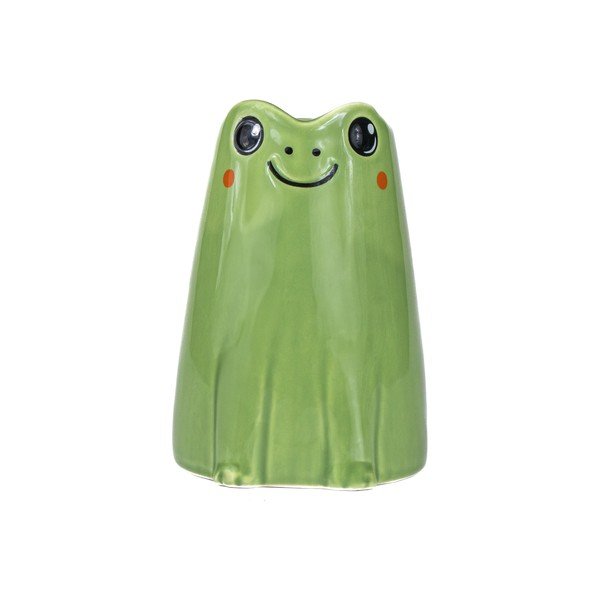 Zelená keramická váza (výška 10 cm) Frog Mini – Sass & Belle