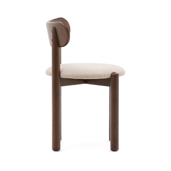 Hnedo-krémové jedálenské stoličky z dubového dreva v súprave 2 ks Nebai – Kave Home-image-4