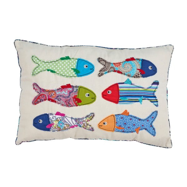 Vankúš Artesania Esteban Ferrer Colorful Fish I, 45 x 30 cm