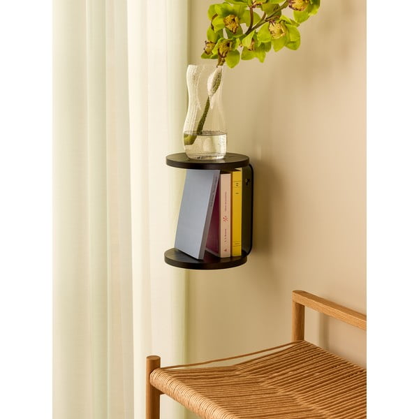 Čierna poschodová polica 25,5 cm Oto – Hübsch-image-2