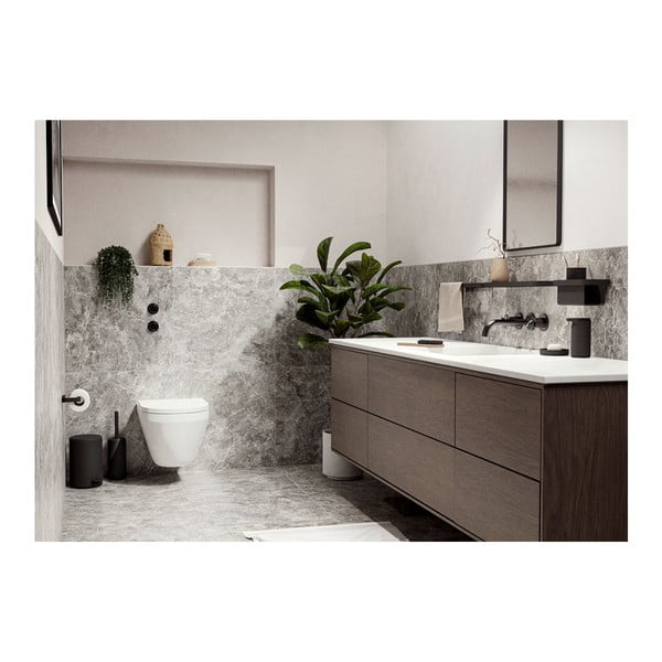 Čierny pohárik na zubné kefky Zone Rim-image-1