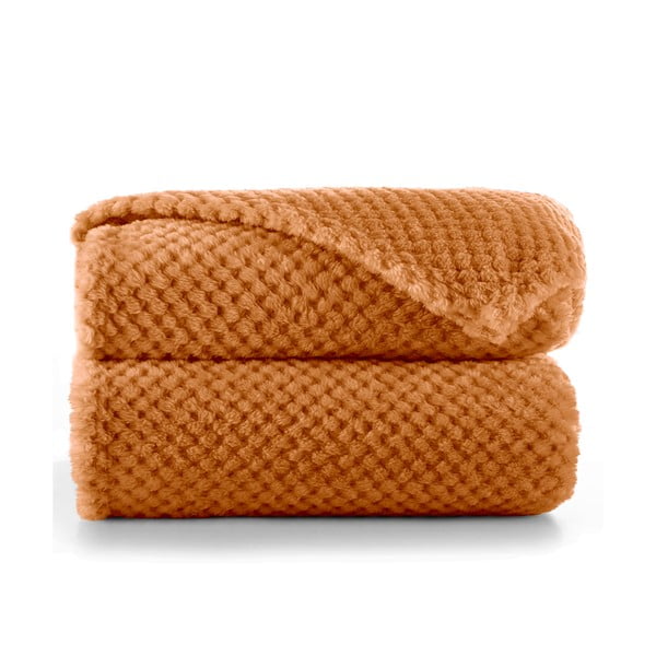 Tmavooranžová deka z mikrovlákna DecoKing Henry, 220 x 240 cm-image-2