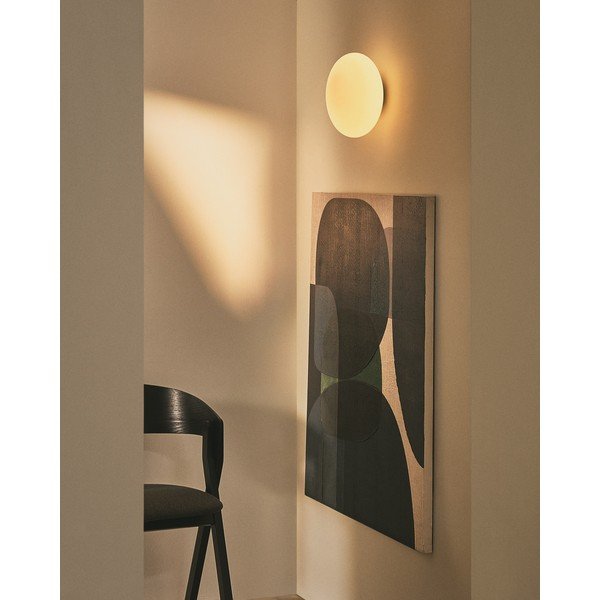 Biele/v striebornej farbe nástenné svietidlo ø 26 cm Bamila – Kave Home-image-2