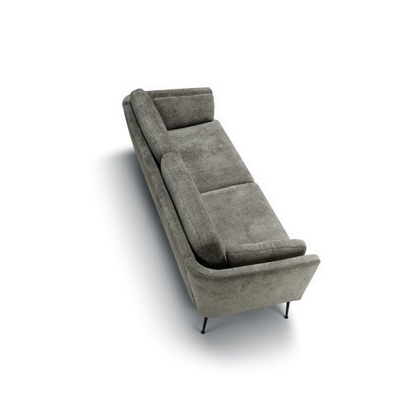 Sivá zamatová pohovka 220 cm Mynta – Sits-image-4