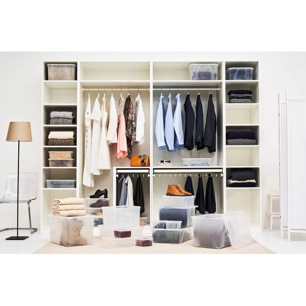 Plastový úložný box s vekom 50 l Lona - Rotho-image-3