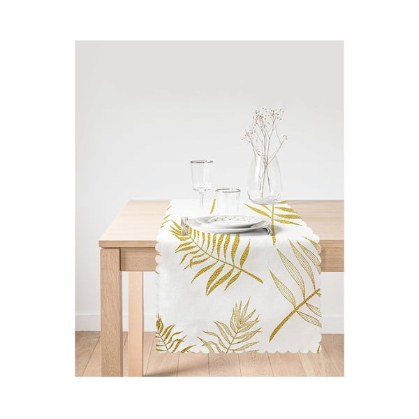 Behúň na stôl 45x140 cm Leaves – Minimalist Cushion Covers-image-1