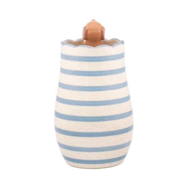 Biela váza z dolomitu (výška  18,5 cm) Peeking Sausage Dog – Sass & Belle-image-4