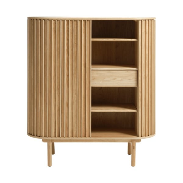 Skrinka v dekore duba v prírodnej farbe 110x125 cm Carno – Unique Furniture-image-4