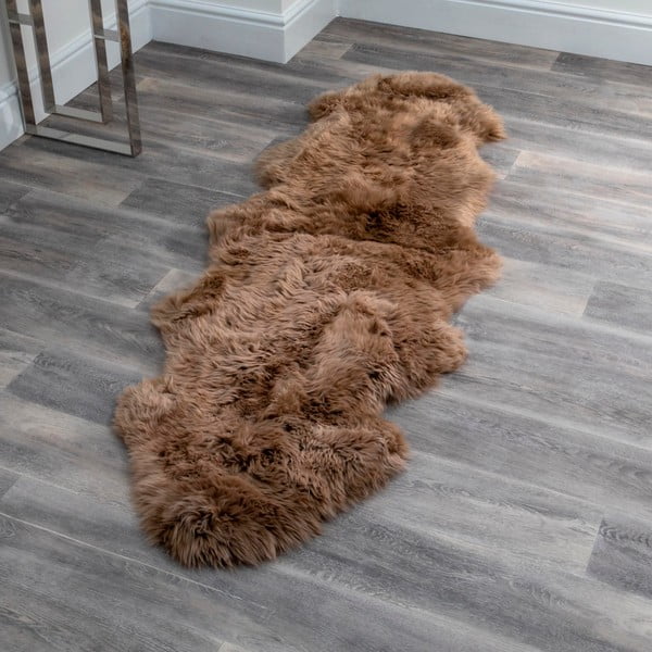 Hnedá ovčia kožušina Native Natural Double, 60 x 240 cm-image-1