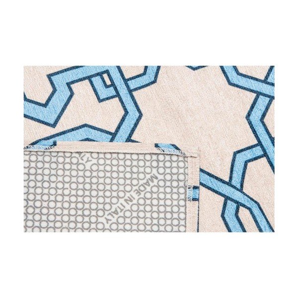 Vysokoodolný kuchynský koberec Webtappeti Tiles Blue, 60 x 220 cm-image-3