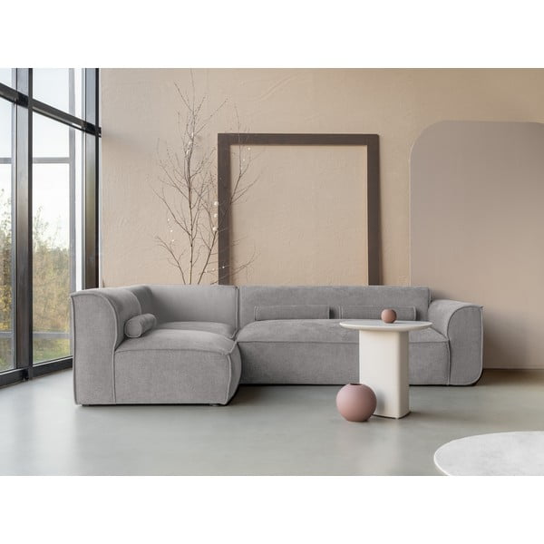 Svetlosivá rohová pohovka (ľavý roh) Flex Felix – Miuform-image-1