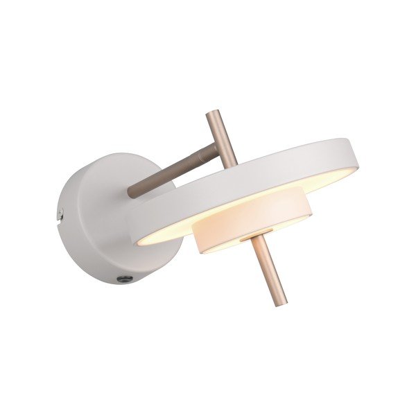 Slonovinové LED nástenné svietidlo s ohýbateľnou konštrukciou/so stmievačom ø 20 cm Keaton – Trio-image-4