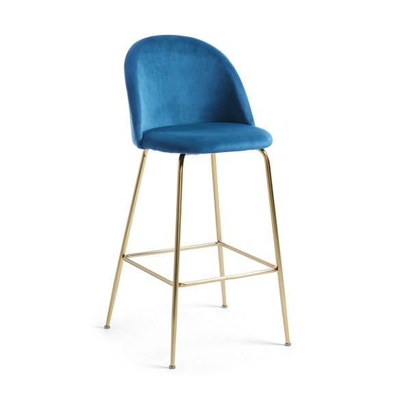 Modrá barová stolička Kave Home Mystere
